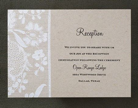 reception card weddings   living
