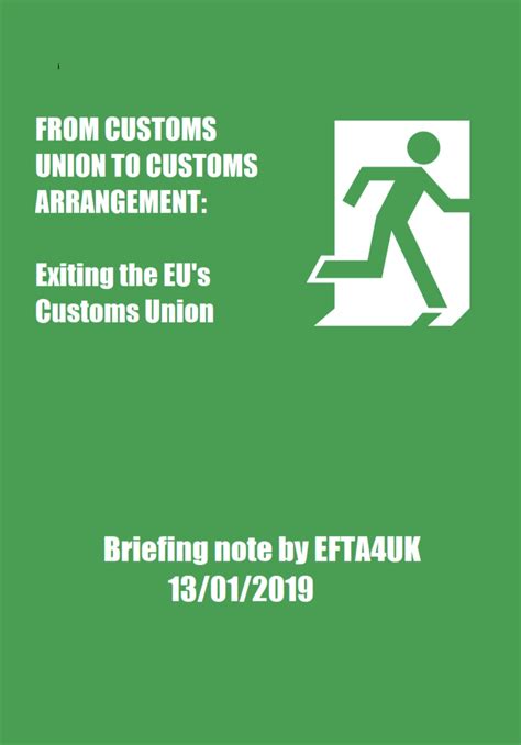 New Report On Brexit From Customs Union To Customs Arrangement Lars