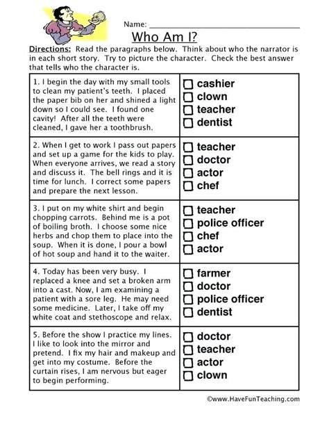 Inference Worksheets 5th Grade