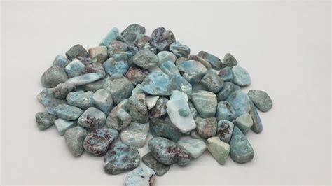 Wholesale Larimar Crystal Tumbled Stones Quartz Gravel For Healing