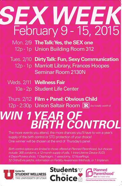 Campus ‘sex Week Under Fire ‘free Male Sterilization Used To Promote
