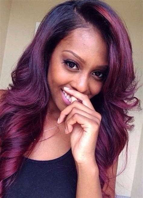 55 Dark Brown Purple Burgundy Hair Color Hairstyles Koees Blog