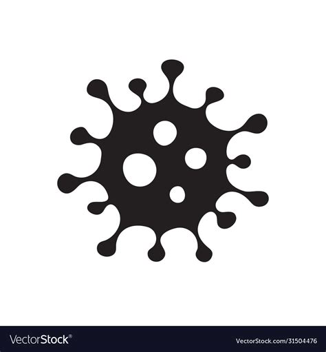 Coronavirus Icon Isolated Royalty Free Vector Image
