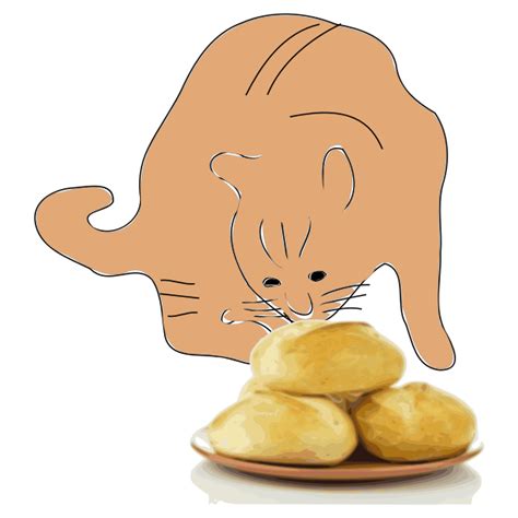 20150224 Cat Eats Bread Free Svg