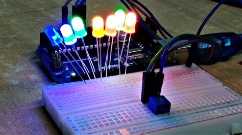 Led Brightness Control Using Potentiometer With Arduino Youtube