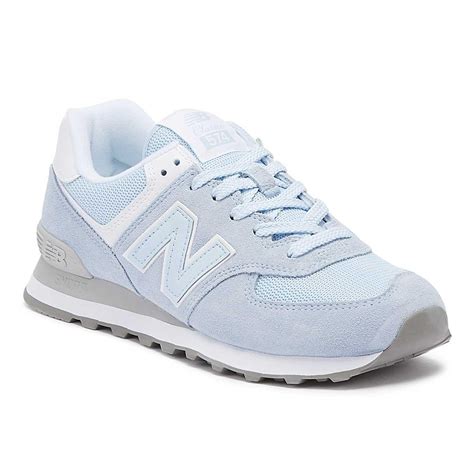 New Balance Womens 574 Blue Classic Trainers In Blue Lyst