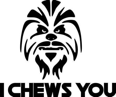 I Chews You SVG Chewbacca SVG Star Wars SVG Valentines Day | Etsy