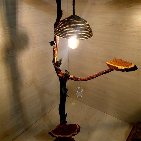 Rustic Lampshade Made Of Natural Tree Branches 2020