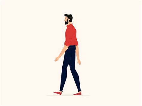 Walk Cycle Animation Gif Animation After Effects By Mograph Workflow
