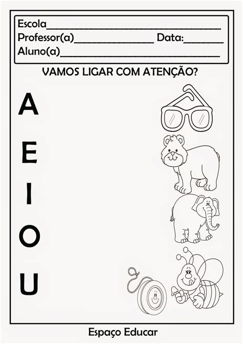 Vogais Para Imprimir Educação Infantil