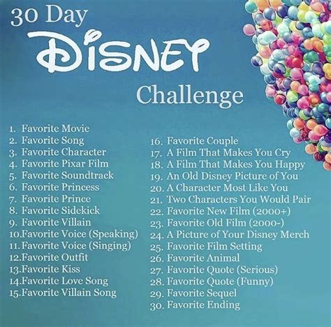 30 Day Disney Challenge Part 1 In 2021 Disney Challenge Disney