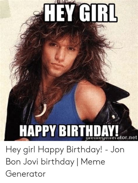 🔥 25 Best Memes About Happy Birthday Jon Bon Jovi Happy Birthday Jon