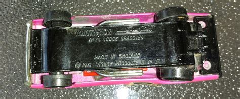 70s Matchbox Car Superfast No 70 Pink Dodge Dragster 1971 By Lesney