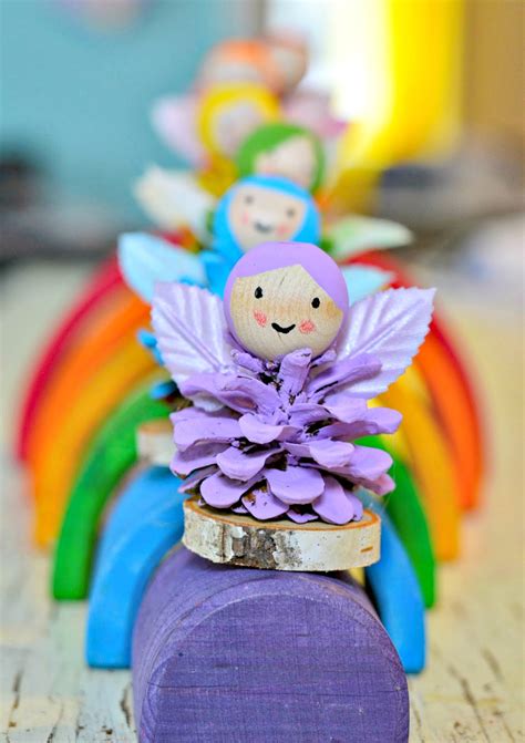 Pine Cone Rainbow Fairy Crafts