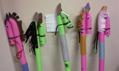 Well, to make them comfortable, use pool. Pool Noodle Stick Horses - Lessons In TR