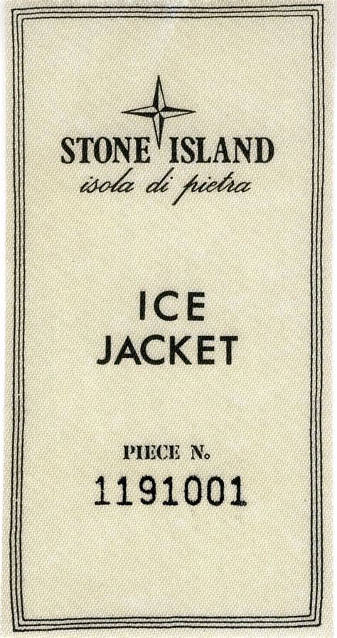 An Old Ticket For Stone Island Ice Jacket