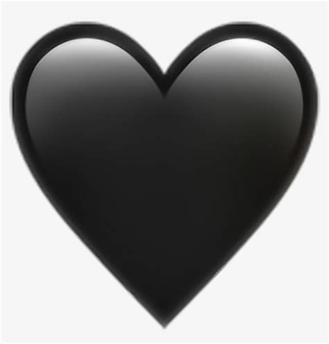 The black heart emoji is one of the 72 new emoji released by the unicode consortium on tuesday. Black Heart Transparent Background Png - Transparent Black ...