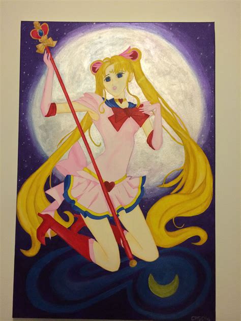 It has surpassed all of my expectations!! Sailor moon, acrylic paint #sailormoon #art #painting # ...