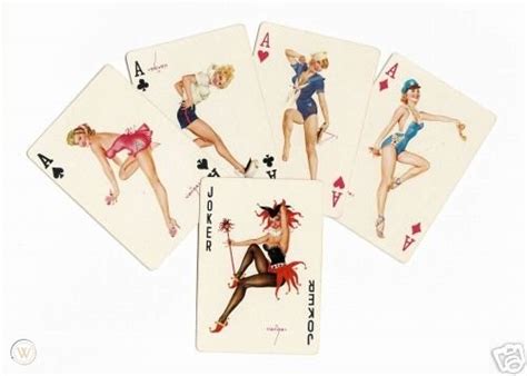 1950s Vargas Girls Pin Up Playing Cards Complet Set 36317108