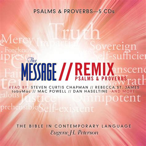 The Message Bible Remix Psalms And Proverbs Audiobook Listen Instantly