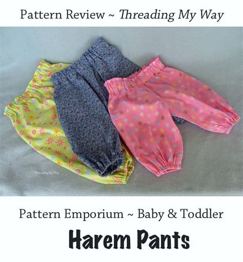 Pattern Emporiums Baby And Toddler Harem Pants ~ Review Baby Harem