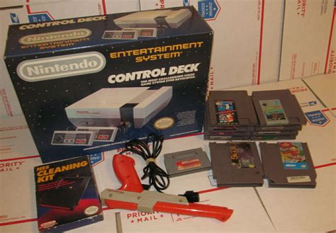 Original Nintendo Nes Control Deck Set Console System Complete Cib W