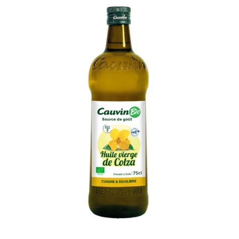 Huile de colza Bio CAUVIN la bouteille de 75 cl à Prix Carrefour