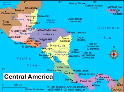 Mapa Centro América Imagui