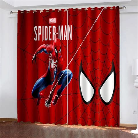 Disney Cartoon Spiderman Curtain Heroes Expedition Blackout Curtain