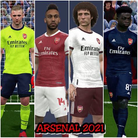 Arsenal Season 2020 2021 Full Kits Pes 2017 Pes Belgium Glory