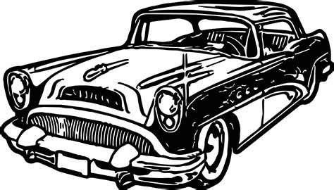 ️vintage Car Coloring Page Free Download