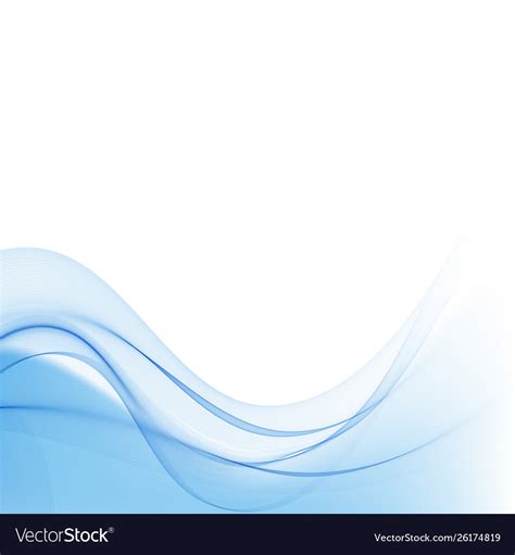 Abstract Wavy Background Blue Wave Royalty Free Vector Image