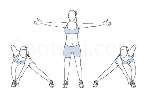 Alternating Side Lunge Illustrated Exercise Guide Workout Guide