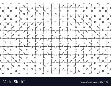 Jigsaw Puzzle Seamless Pattern Puzzles Tiles Vector Image