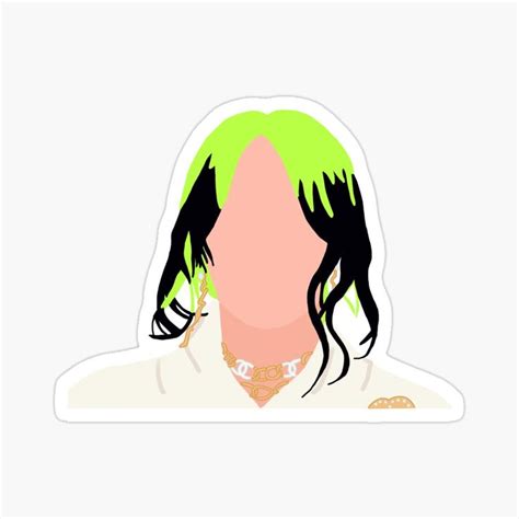 Decorate your laptops, water bottles, helmets, and cars. 'billie eilish drawing ' Glossy Sticker by xojulia in 2021 ...