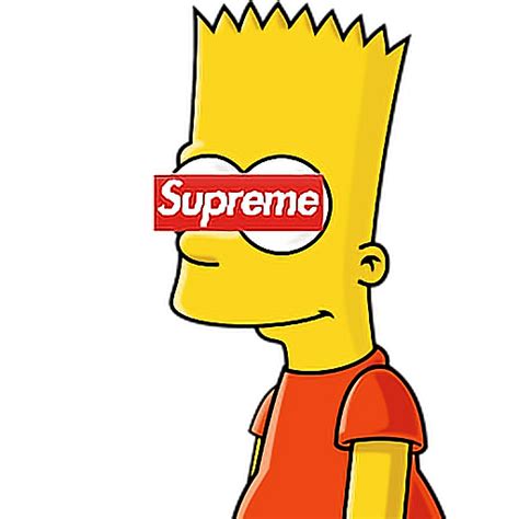 Simpson Bart Supreme Sticker By Amyn Ly
