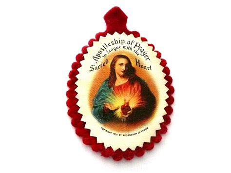 1936 Apostleship Of Prayer Sacred Heart Of Jesus Badge Etsy