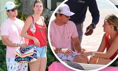 mark wahlberg takes stunning wife rhea durham for a boat ride as they enjoy a break in barbados