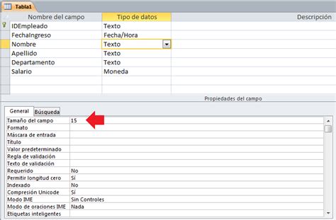 Crear Una Tabla En La Vista Diseño De Access Excel Total