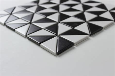 You'll make this pattern using one 6 x 6 square tile and. 2'' Matte Multi Windmill Pattern Porcelain Triangle Mosaic ...