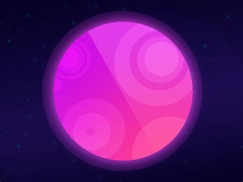 Desktop Wallpaper Moon Neon Pink Planet Abstract Space