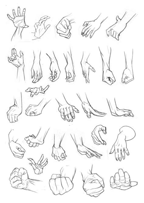 Resultado De Imagen Para Manos Anime Hombre Hand Drawing Reference