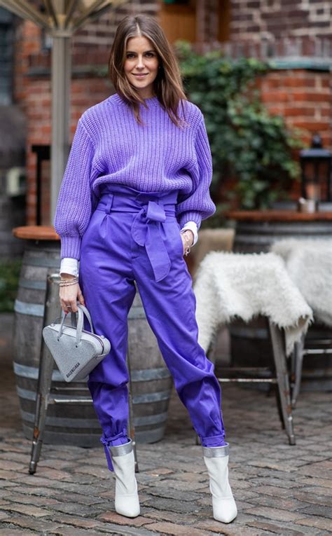 Purple Power From The Best Street Style From Fashion Week Fall 2019 E