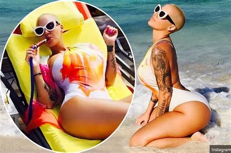 Amber Rose Sizzles In Bootylicious Beach Snaps As She Declares Herself