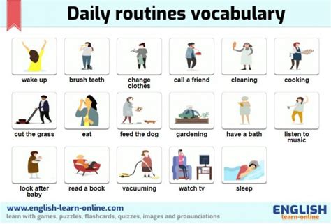 Daily Routines Listening Activity English Esl Worksheets For