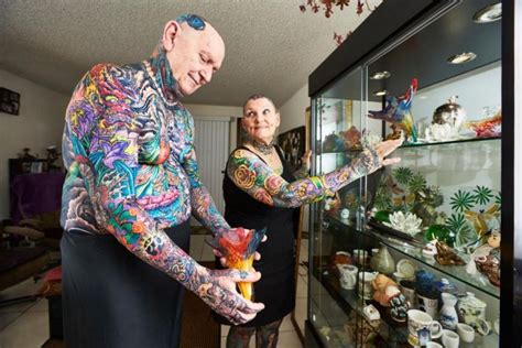 Cool Pensioners Hold Guinness Record For Being Covered In Tattoos Pics