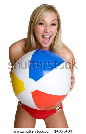 Beach Ball Woman Stock Photo Shutterstock