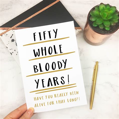 Humorous 50th Birthday Cards