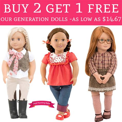 Buy 2 Get 1 Free My Generation Dolls Free Shipping Deal Hunting Babe