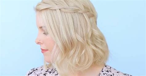 Yes You Can Wear A Waterfall Braid With Short Hair Heres How Huffpost